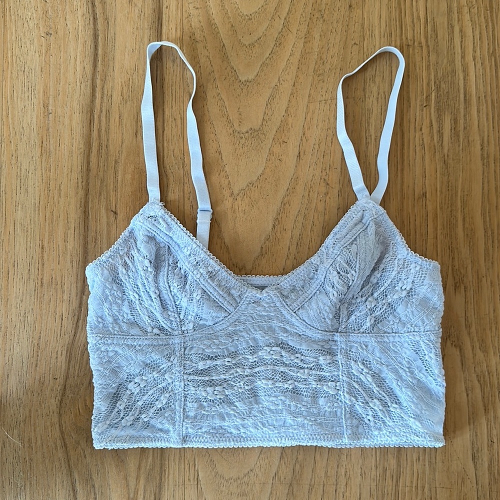 FREE PEOPLE Lace Longline Bralette